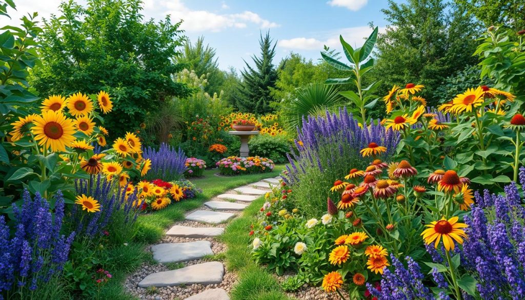 Pollinator garden layout