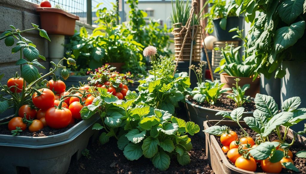 Seasonal crops for small space gardening