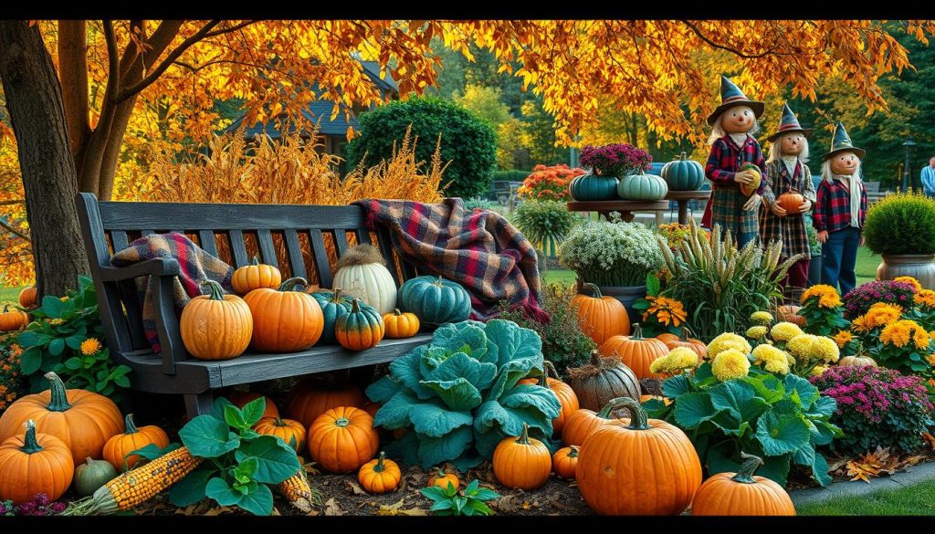 fall garden decor