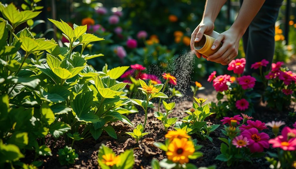 fertilizing plants