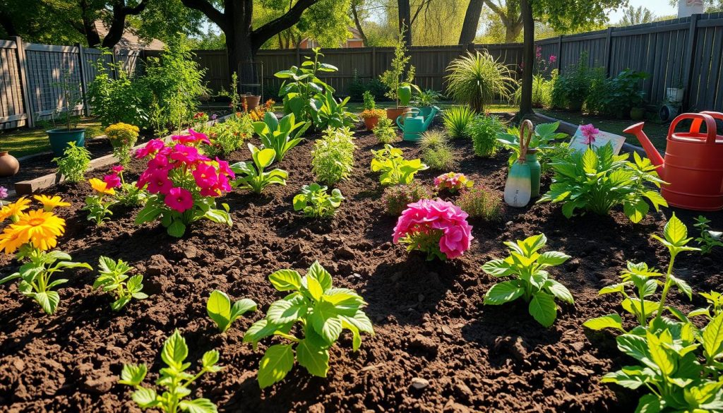 planting a backyard garden