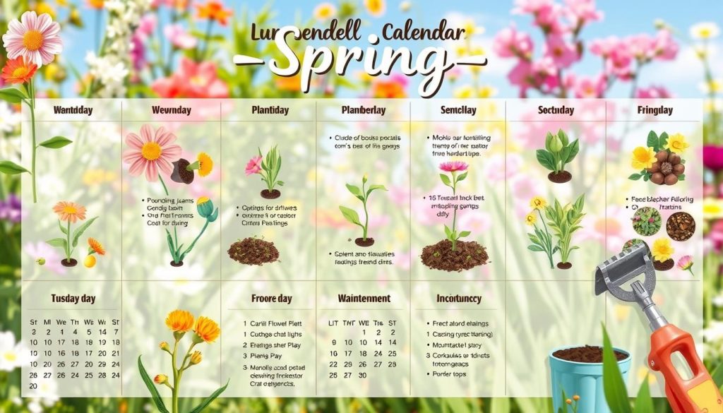 seasonal gardening calendar