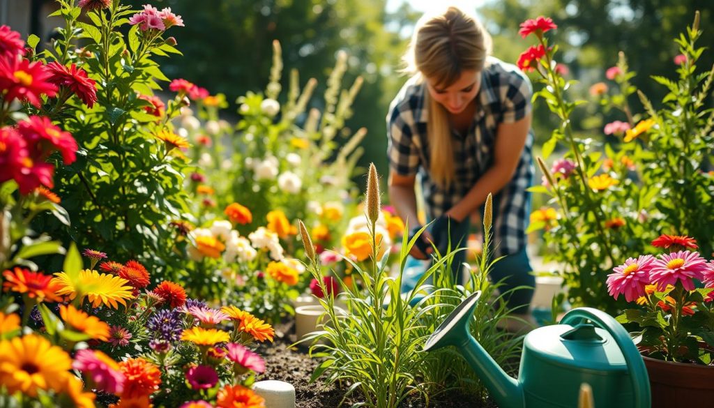 summer garden maintenance