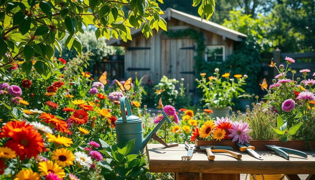 summer garden maintenance