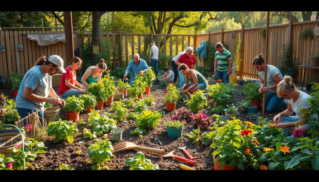 Community development through gardening