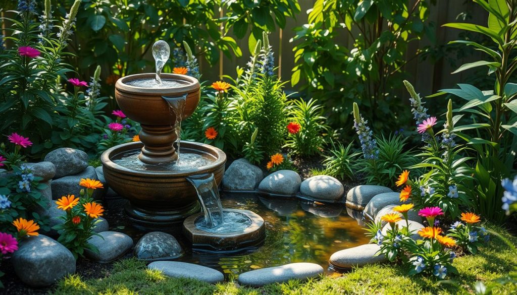 DIY garden fountain