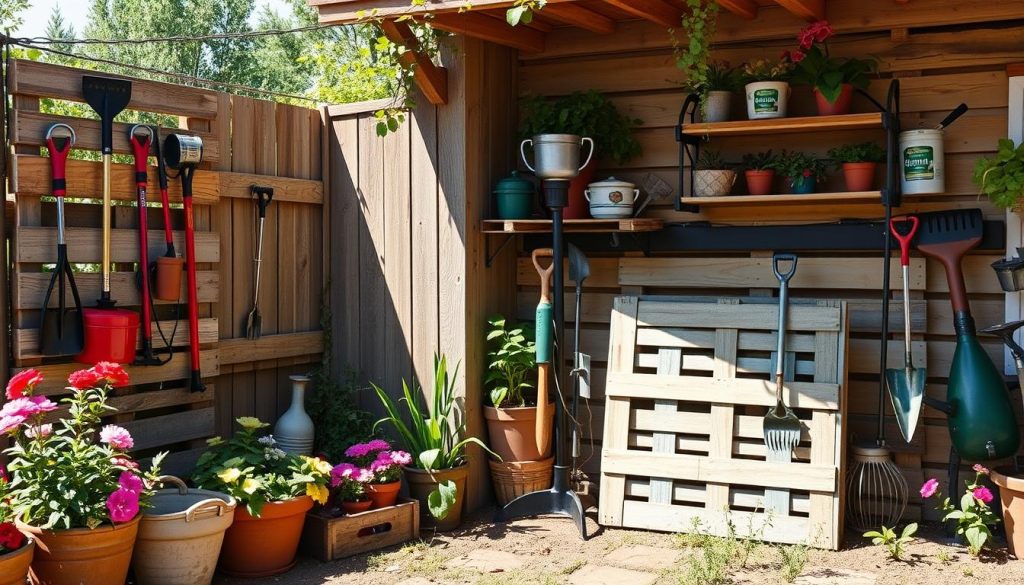 DIY garden tool storage ideas