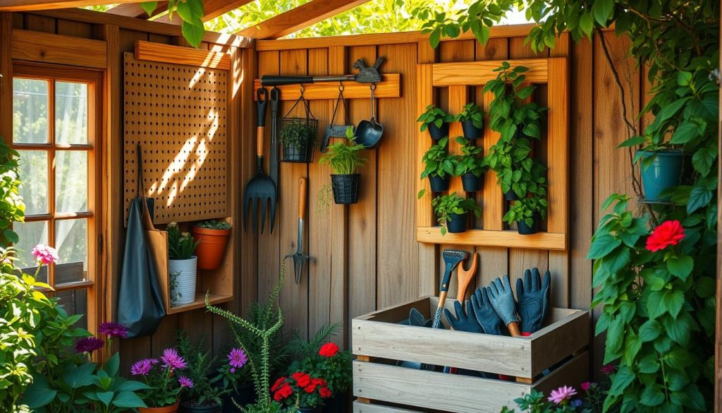 DIY garden tool storage ideas