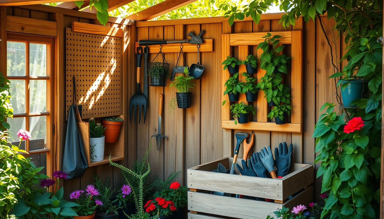 DIY garden tool storage ideas