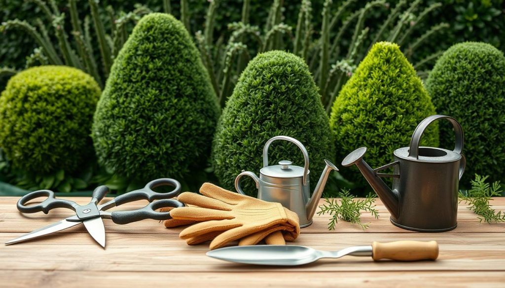 Essential gardening tools for topiary