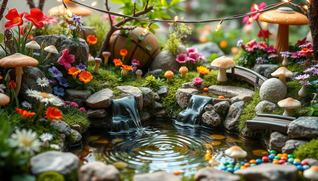 Fairy garden water feature