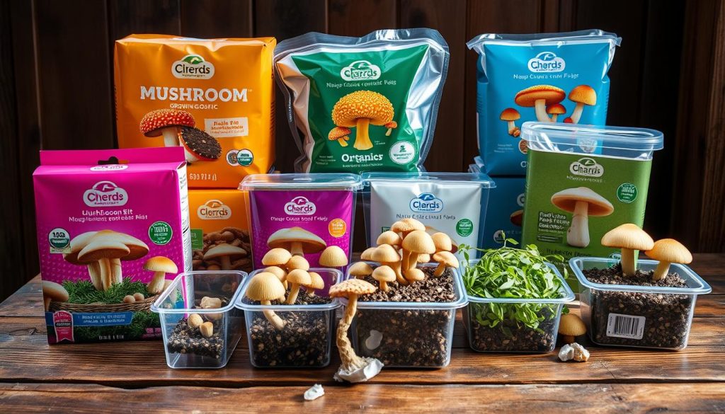 Mushroom growing kits