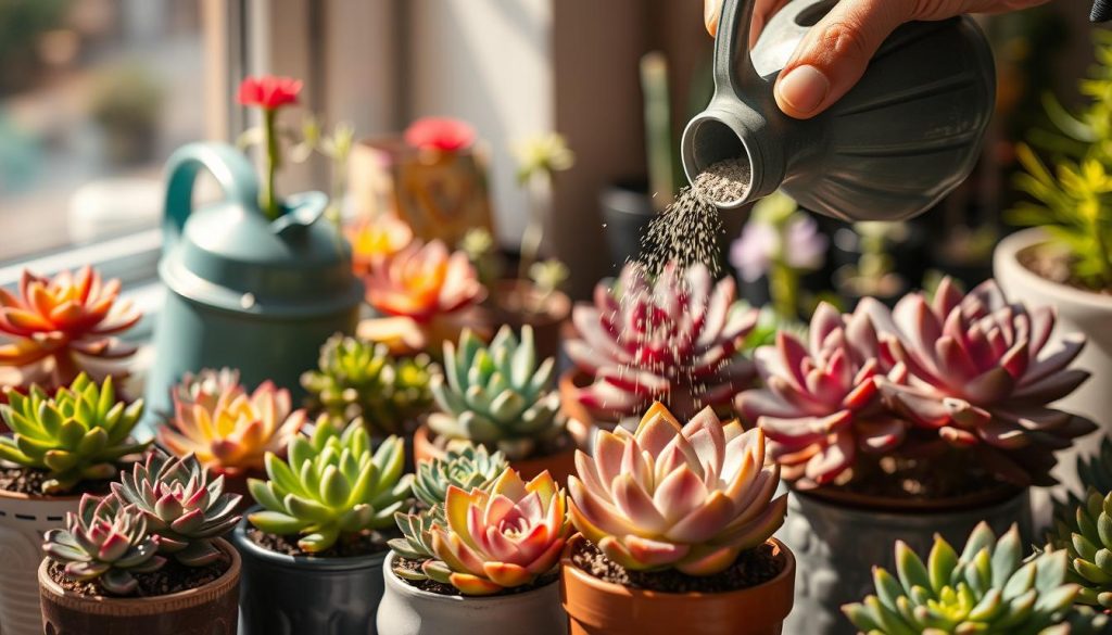 Succulent care fertilization