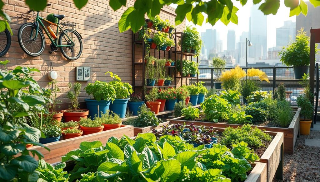 Urban vegetable gardening techniques