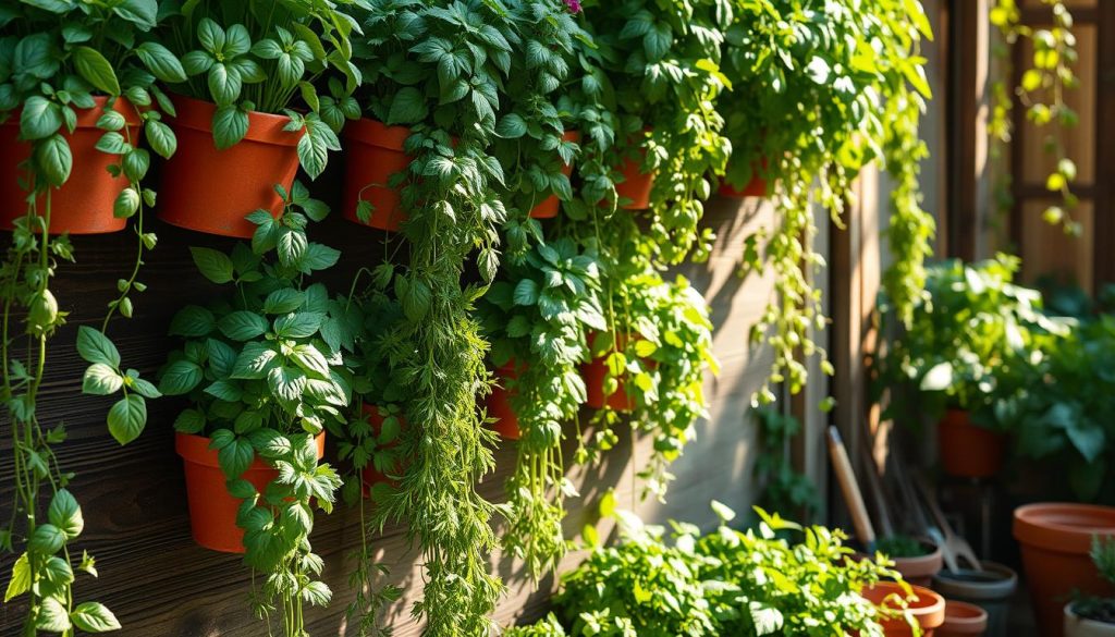 Vertical herb garden