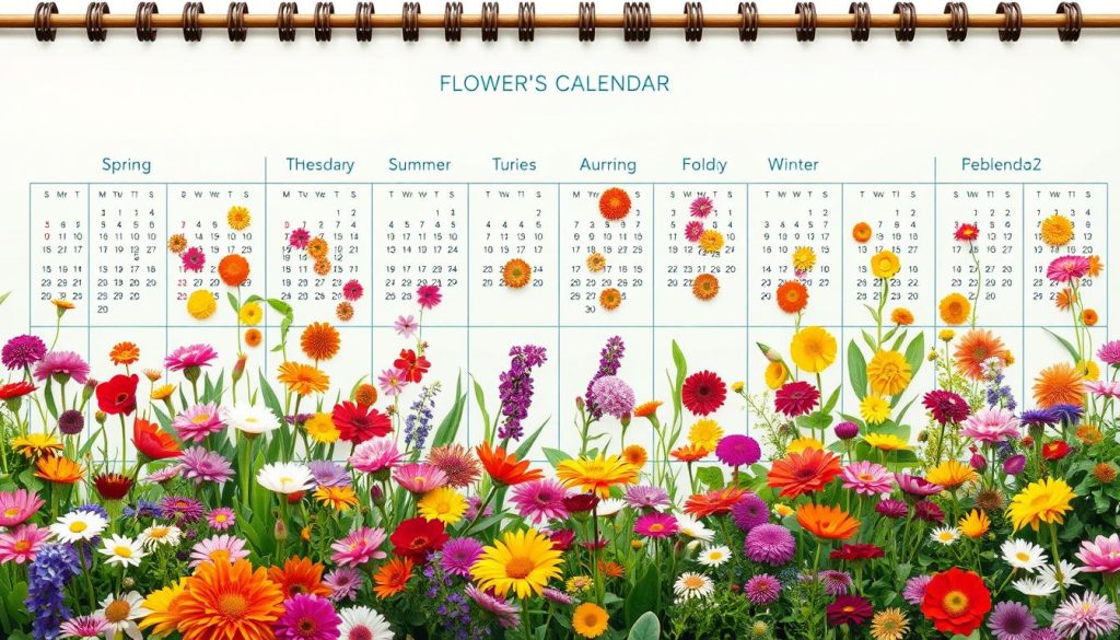 annual flower planting calendar