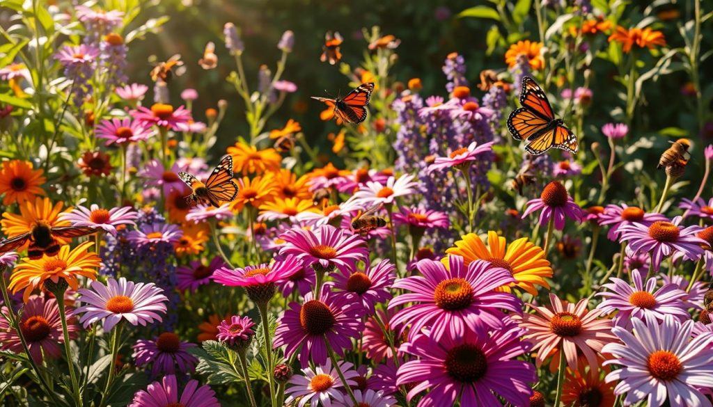 attracting bees and butterflies