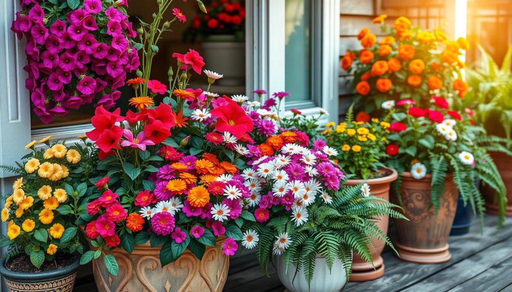 container gardening flowers
