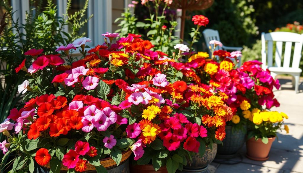 container gardening flowers