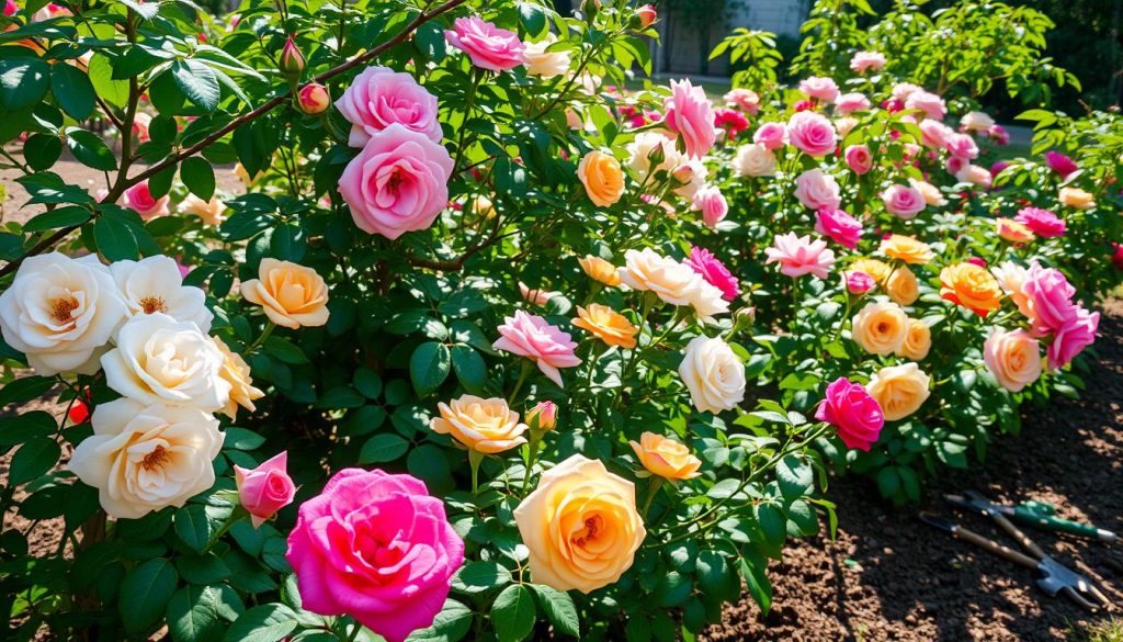 growing healthy roses