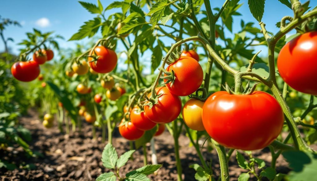 growing organic tomatoes