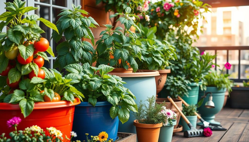 growing veggies in containers