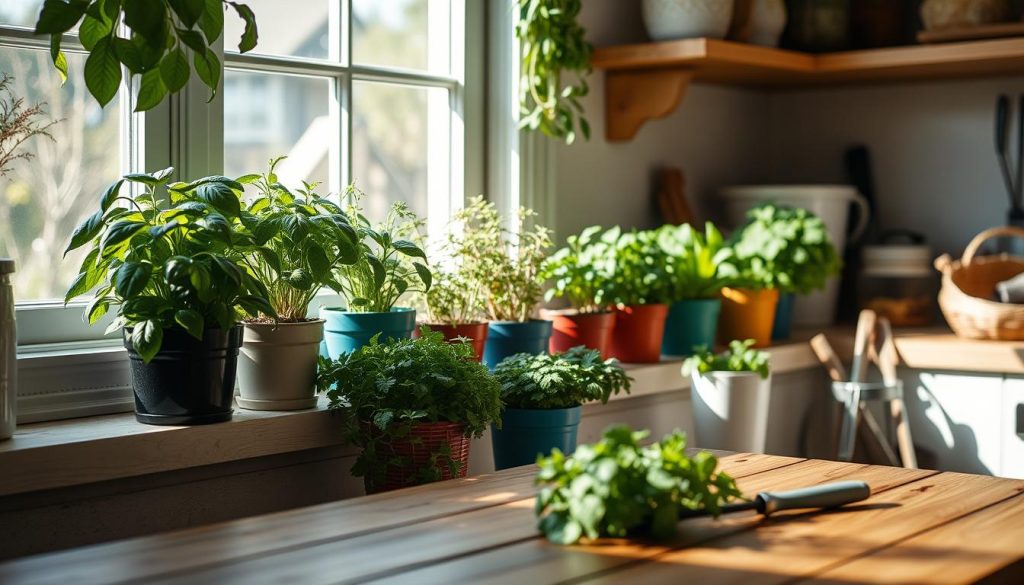 indoor herb gardening