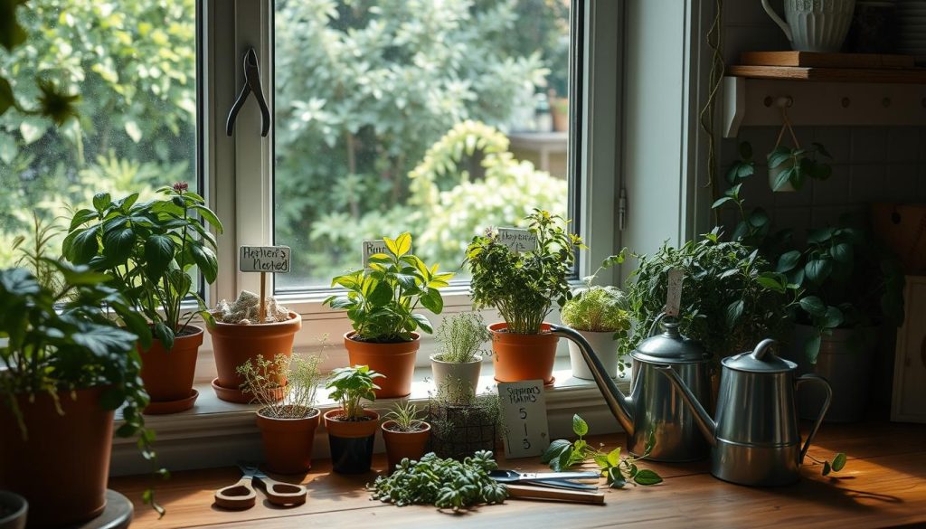 indoor herb gardening tips