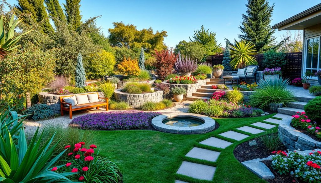 outdoor space layout