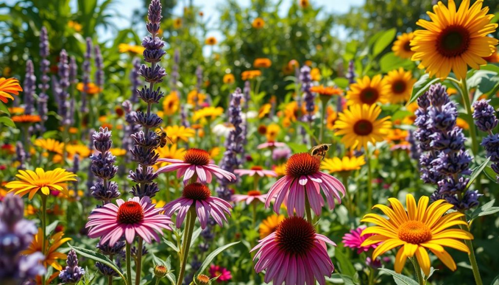 planting a bee and butterfly garden
