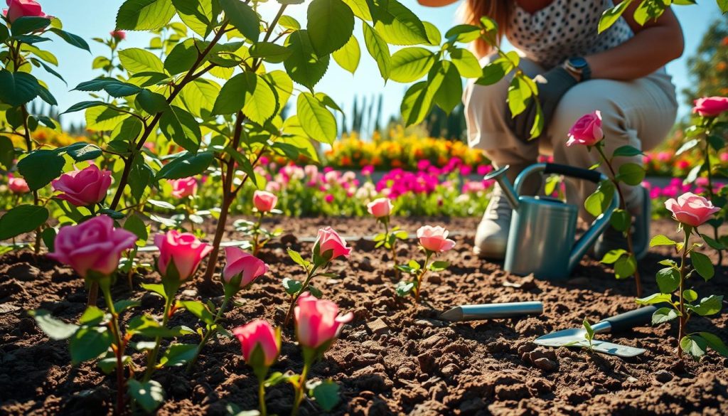planting roses
