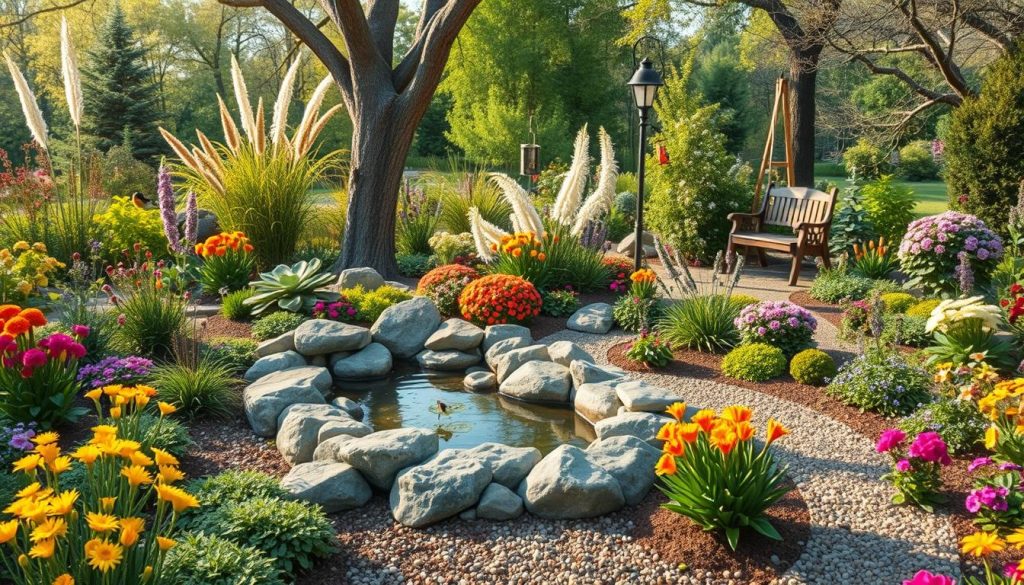 wildlife-friendly garden layout